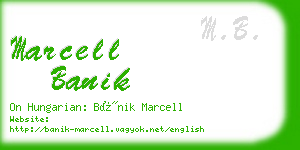 marcell banik business card